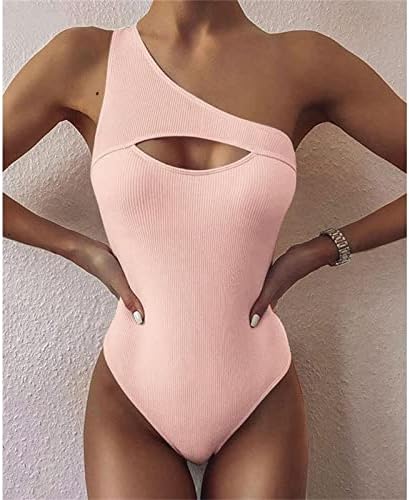 Облека за капење жени, Curvy Curенски костим за капење секси бикини цврста боја конзумирана костим за капење со висока половината топла секси бикини