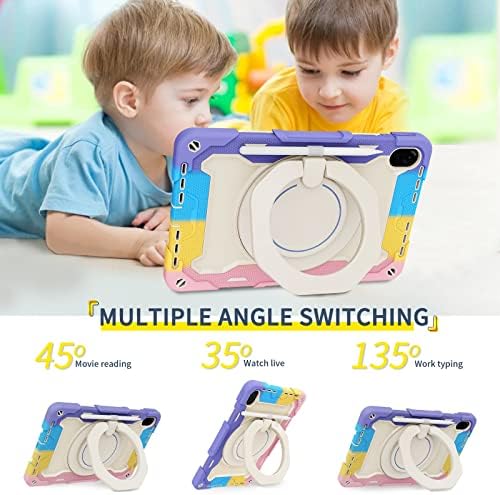 Таблет кутија, заштитна обвивка, таблетско покритие Детска кутија компатибилна со таблета Huawei чест 8.360 ° ротирачки рачки