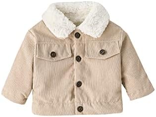 Lxxiashi бебешки дете девојчиња момчиња зимска есен облека топла јакна мека руно јакна со копче надолу палто