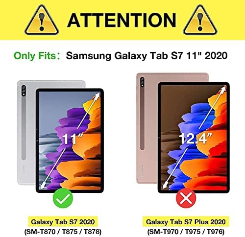 ProCase Galaxy Tab S7 11 Инчен Солиден Случај 2020 T870 T875 T878 со S Пакет Држач за Пенкало со € 2 Пакет Zalaxy Tab S7 11