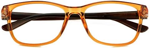 Bunny Eyez Сино-светло блокирање на очила за читање Janeини сини екран, леќи за навалување и флиплива рамка