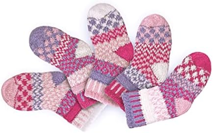 Solmate чорапи, неусогласени бебешки чорапи за девојчиња, момчиња, новороденчиња, два пара со резерва