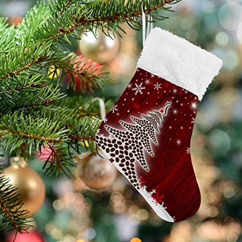 Алаза Божиќни чорапи Класичен персонализиран персонализирани мали декорации за порибување за семејни сезонски празници за забави