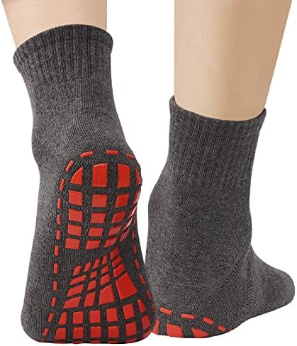 Новајард не лизгачки чорапи јога болнички чорапи зафаќа чорапи за жени мажи пилатери бари 10пари