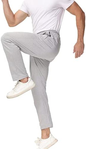 Pdbokew машки пантолони за лесни џогери атлетски панталони со џебови од патент