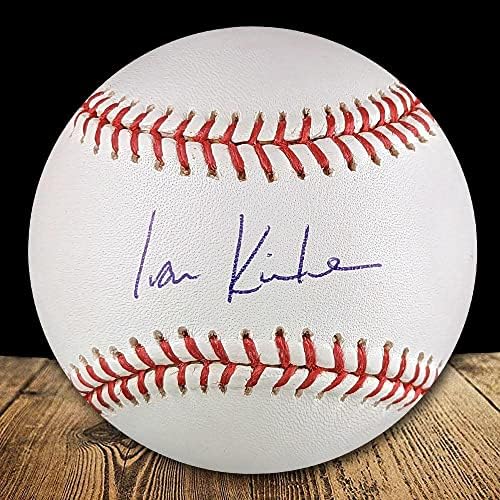 Иан Кинслер Го Автограмираше Официјалниот Млб Бејзбол Во Големата Лига - Бејзбол Со Автограм