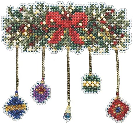 Garland Beded Counted Cross Stitch Kit Mill Mill Hill 2022 Зимски одмор MH182232