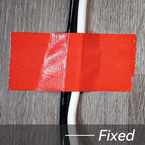 Ренитико лента со црвен канал- 2 инчи x 10 јарди, лента со тешки канали, водоотпорна, отпорна, без престој, блокирање на УВ,