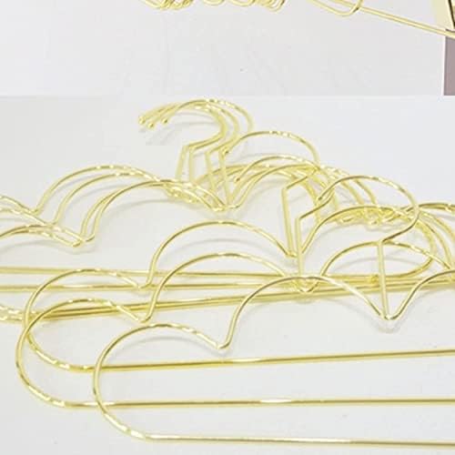 Закачалки за облека Депила, закачалка метална метална златна закачалка во облик на палто во облик на плоча за складирање на