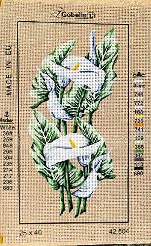 Gebelin l иглички насликани платно таписерии гобелински цвеќиња. 42.504 л