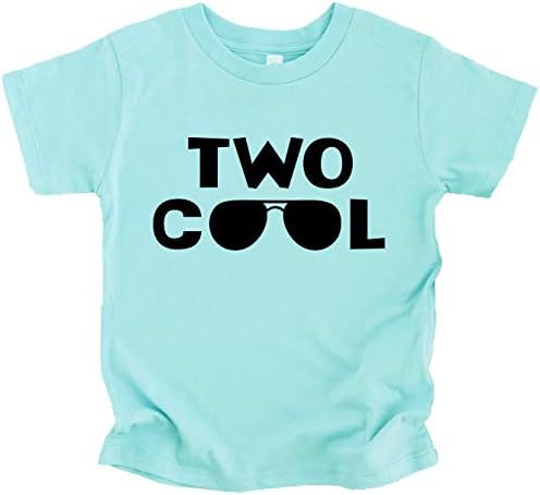Маслиново сака јаболко две кул очила за сонце 2 -ри роденденска кошула за мали момчиња слика совршена облека за роденден