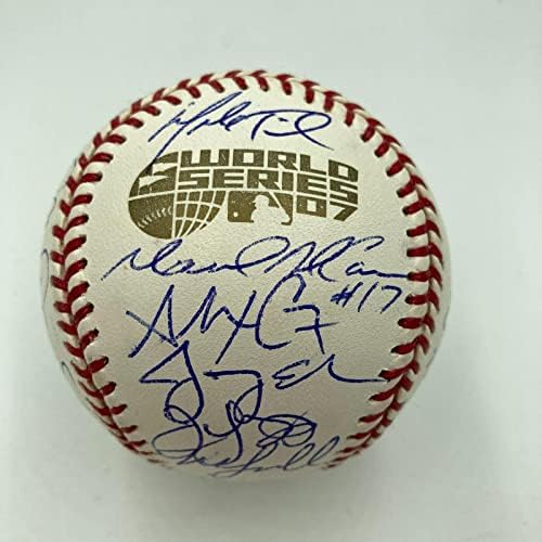 Тимот на шампиони во Светска серија во Бостон Ред Сокс го потпиша В.С. Бејзбол JSA COA - Автограмирани бејзбол