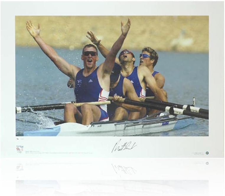 Matthew Pinsent потпишан печатење - Олимписки златен автограм - автограмирани олимписки фотографии