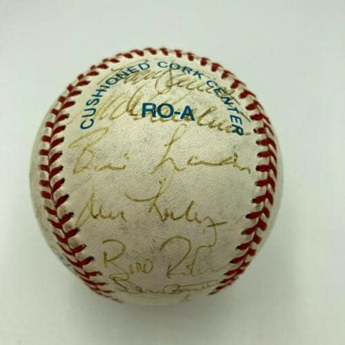 1967 Тимот на Бостон Ред Сокс Ал Шампи ги потпиша американската лига Бејзбол ПСА ДНК и ЈСА - автограмирани бејзбол