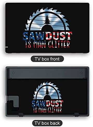 Sawdust е налепници за човечки сјајни целосни завиткувачки декорации на кожата за заштити на лична плоча компатибилни за Nintendo