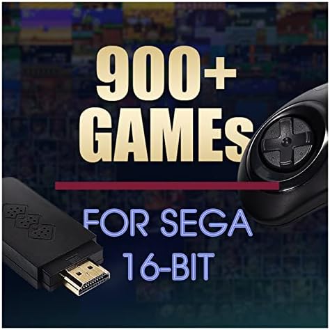 4K Конзола за игри 16-битна видео игра за мега погонски игра стап 4K 1900+ Ретро игри за NES Portable Letv Dendy Games Console,