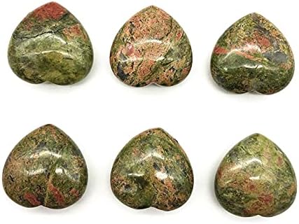 ZYM116 1PC Природно несакано срцево во облик на срцев полиран камен заздравување Декорација Подарок природни камења и минерали