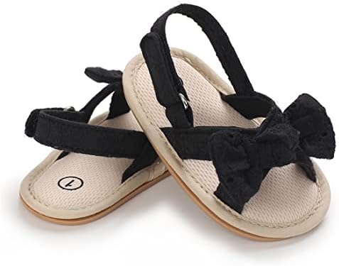 Косанким бебе девојче сандали гума ѓон лето лето на отворено новороденче први чевли за облекување на креветчиња за креветчиња за бебиња сандали