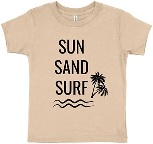 Маица за деца од сурфање на песок од песок - маица за деца на плажа - летна маичка за дете за дете