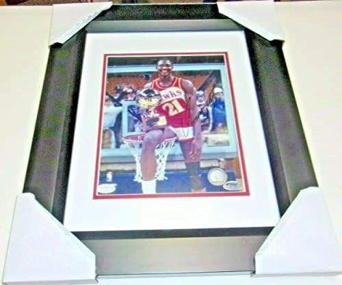 Доминик Вилкинс Атланта Хоукс HOF 06 JSA/печат/COA Потпишана и врамена 16x20 Фото - Автограмирана НБА фотографии