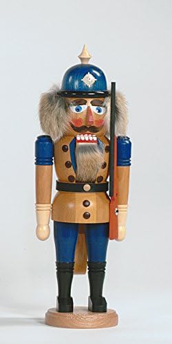 Rudolphs Schatzkiste Nutcracker полицаец 38 cm Seiffen руда планини нови