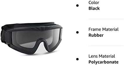 Xaegistac Airsoft Очила тактички безбедносни очила против маглата за магла за лов на велосипедизам