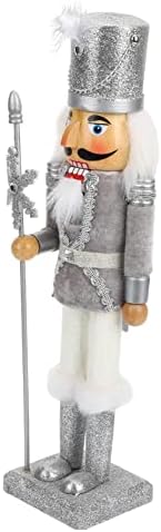 НОЛИТОЈ декоративен декоративен подарок фигура Божиќ украс таблети за забави декорација Оревокршач дрвен Божиќен војник занает