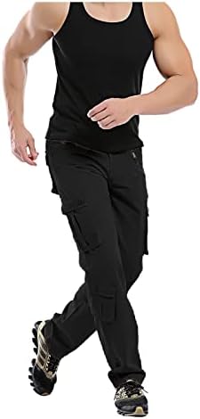 Џемпери за машки повеќе џебни копче патент панталони Спорт случајни панталони на отворено кампување тактички панталони