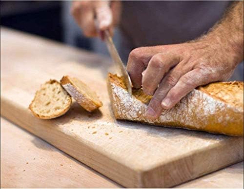 8 инчен нож За Леб-Ножеви За Сечење Торта Со Висок Јаглероден Нерѓосувачки Челик Назабен Нож Фалсификуван Сечило За Прибор За