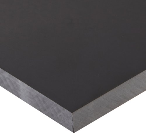 Отпорен поликарбонат лист, груба завршница, ASTM D 3935, црна, 3/4 дебела, 12 ширина, 24 должина