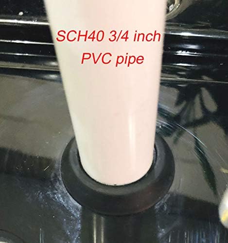 Hortipots 1 инчен гумен гром 25 пакет, замена гумен гром за вежбање од 1,5 инчен дупка со помош со SCH40 3/4 инчи хидропонична