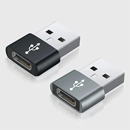 USB-C женски до USB машки брз адаптер компатибилен со вашиот Google Pixel за полнач, синхронизација, OTG уреди како тастатура,
