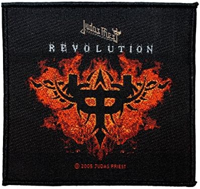 Јуда свештеник револуција лепенка единечна песна уметничка метална музика ткаена шива на апликација