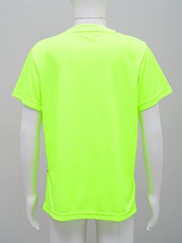 Атлетик маица со спортски маици со момчиња од инхајој Брза сув кошула со краток ракав за обука за пливање