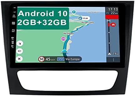 ЈУНТХ Андроид 10 2 Дин Автомобил Радио За Мерцедес Бенц Е Класа W211 CLS W219-2G+32G-9 Допир Екран Навигација Медиа Плеер-Поддршка DAB/Bluetooth 5.0/контрола На Воланот/GPS/WiFi/4G/MirrorLink