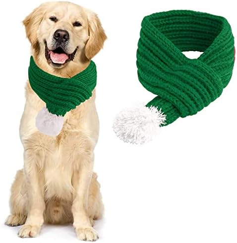 ЈДЕФЕГ јака за кучиња за големи кучиња цврста плетена шамија Божиќна милениче за домашни миленици мачки кучиња додатоци миленичиња