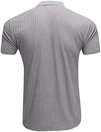 Машка блуза манжетни модни обични кошули тенок вклопуваат основни лапчиња за кратки ракави модна маица лето удобен врв