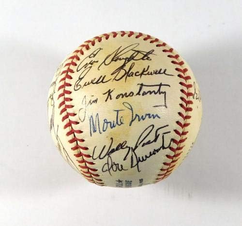 Hall of Famers and Stars Multi потпишан бејзбол 21 JSA Autos Musial Mize ++ - автограмирани бејзбол