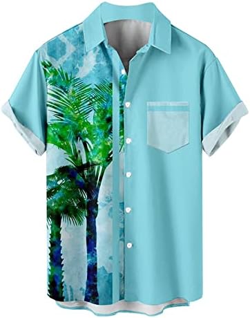 2023 Нов машки летен одмор туризам плажа моден тренд на слободно време 3Д дигитално печатење кратки ракави мажи шарени т