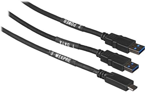 Звучни уреди MX-USBY USB-C до двојно USB-A Y-Cable додаток за MixPre-3 & MixPre-6