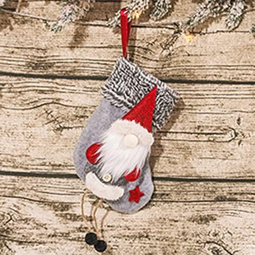 Божиќни чорапи Големи чорапи Класична шумска фигура Божиќно порибување Кенди за бонбони Божиќни украси Божиќни приврзоци за
