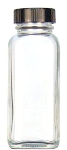 Кимбл 5610433с-24 стакло француски Плоштад шише со Капа, Бела Гумена Лагер, Јасно, 125мл Капацитет