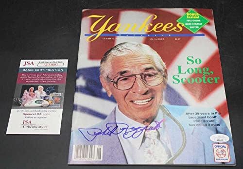 Фил Ризуто го потпиша октомври 1995 година списанието Јанкис Аутограф JSA COA D5694 - Автограмирани списанија за МЛБ