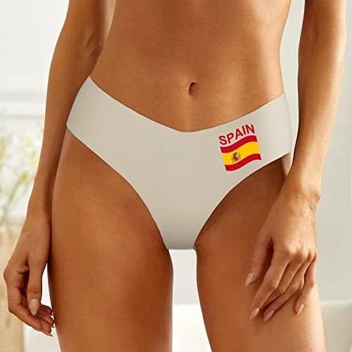 Знаме На Шпанија Женски Гаќи Беспрекорни Гаќи Бикини Кратка Долна Облека Меки Дишечки Дами Гаќички