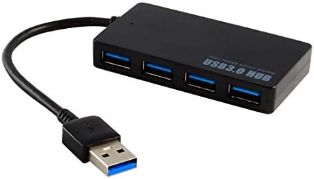 4 - ПОРТ USB 3.0 Hub 5gbps Пренослив Компактен За Компјутер Mac Лаптоп Лаптоп Десктоп