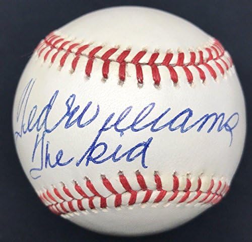Тед Вилијамс детето потпиша бејзбол ЈСА Лоа Хоф - автограмирани бејзбол