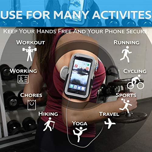 Држач на АРМ Телефон за трчање: Телефонски ракав ракав за тренингот торбичка торба за торба за торбичка за јаболко 5 6 7 7S 8 8S X XS XR & Android Galaxy S6 S7 S8 S9 S10 10 пиксели и сите те?