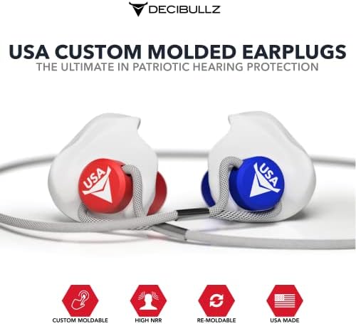 Децибулц - Обично обликувани уши во САД издание, највисока NRR 31DB, удобна заштита на слухот за снимање, патување, пливање,