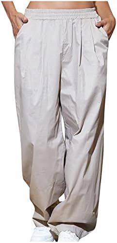 CHGBMOK женски пешачки панталони за жени за жени со мала тежина Брза сув салон панталони на отворено атлетски панталони со џебови