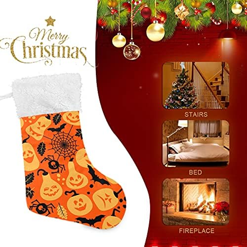 Алаза Божиќни чорапи Ноќта на вештерките пајак пајак Класичен персонализирани големи декорации за порибување за семејни празнични